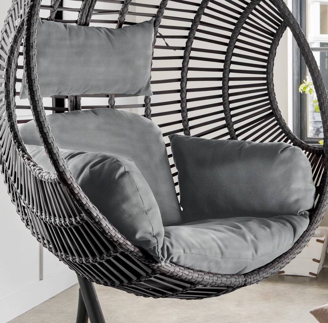 Hängesessel COCO DELUXE II nur Korb Detail grau