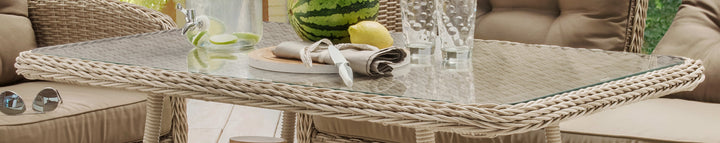 MERANO Tisch pearl shell Detail Tischplatte