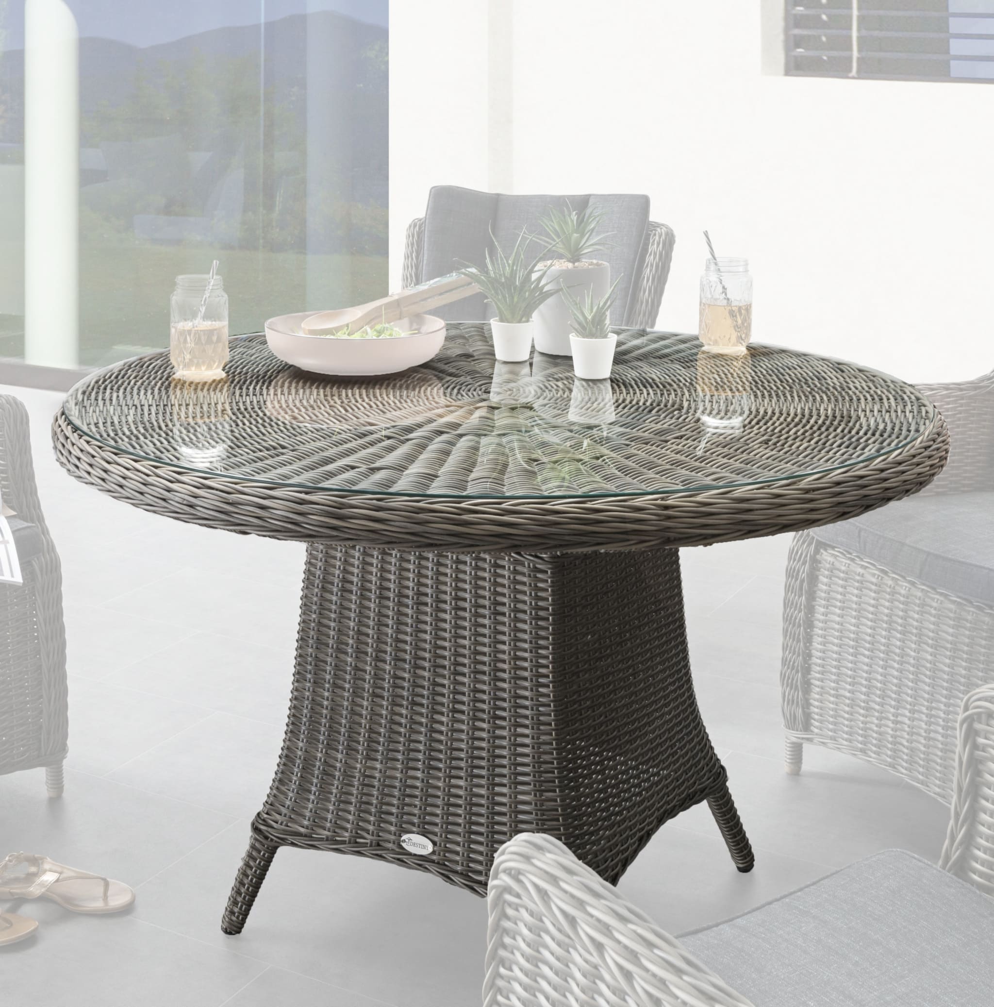 campingtisch rund 120 Tisch LUNA (rund, Ø120x75cm) Head circumference:XS (49-54 cm) Grit - Titanium Gravel Tout schuss sur les pistes !