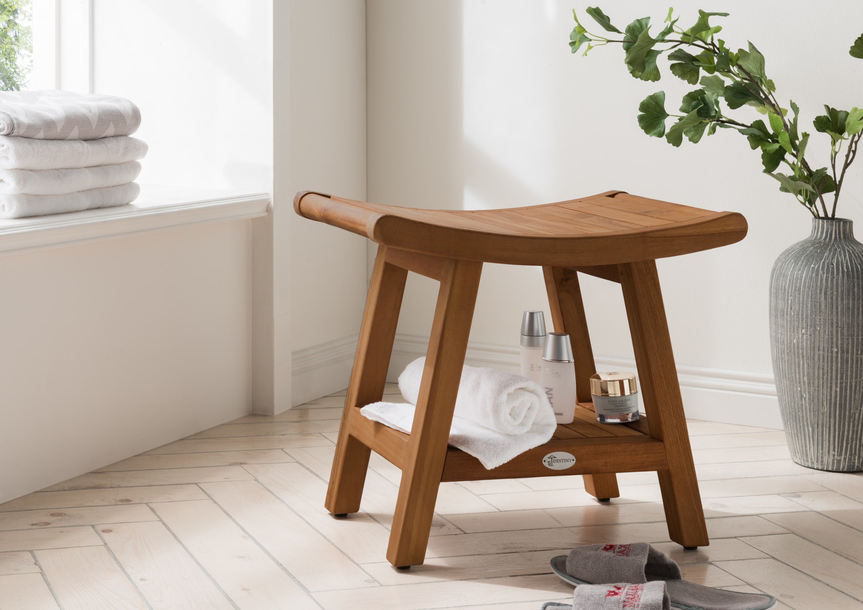 badhocker mit aufbewahrung Destiny Badezimmerhocker SPA JAPAN mit Zwischenboden – destiny-collection.de