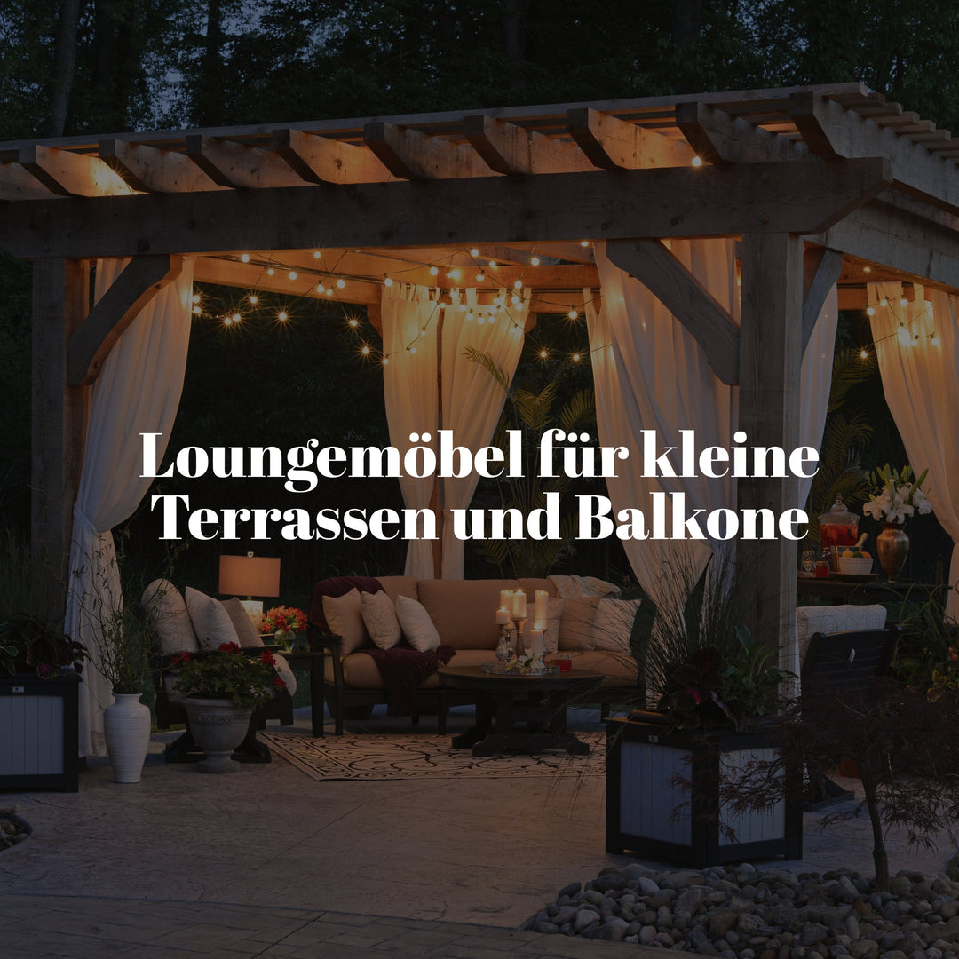 Terrasse mit Möbeln