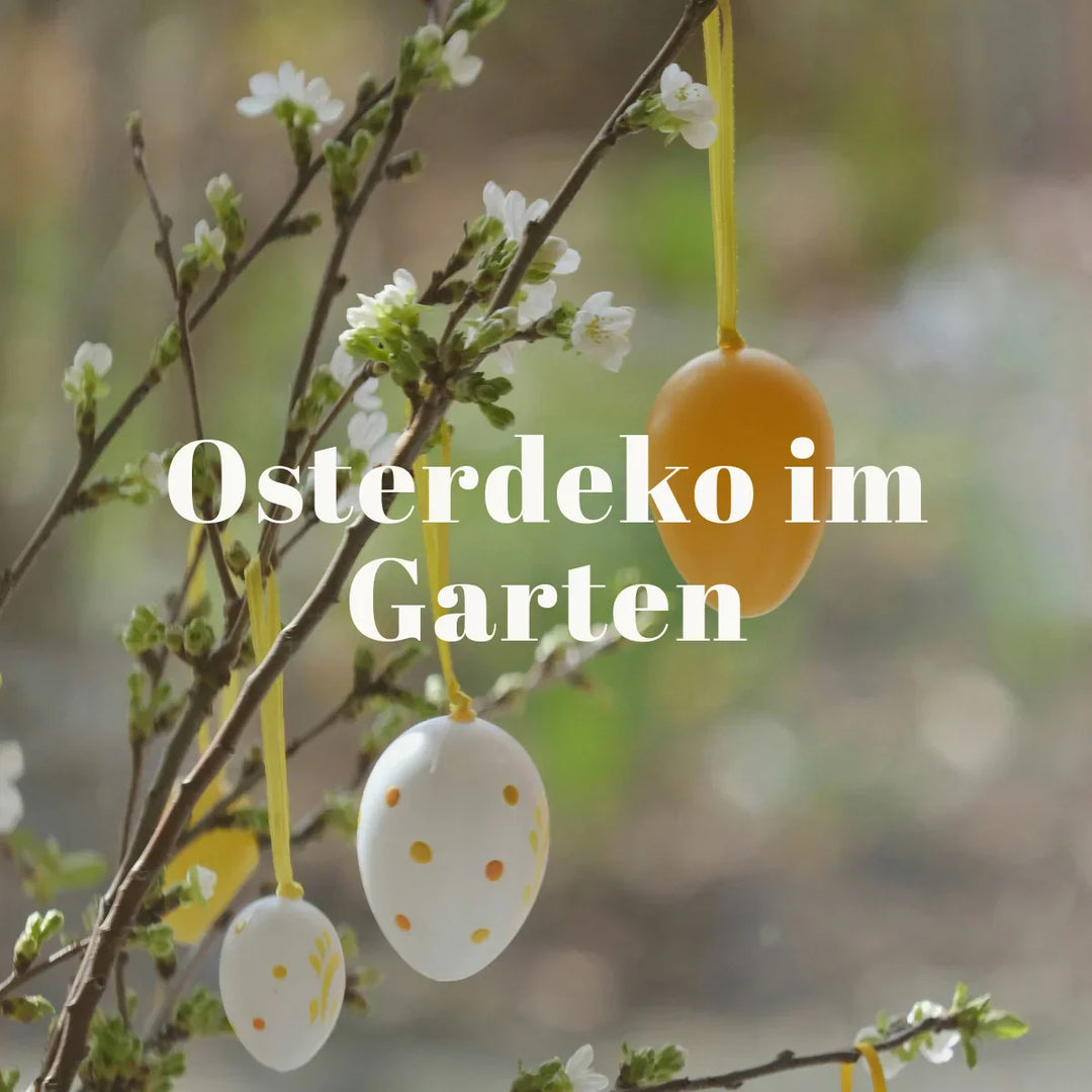 Osterdeko im Garten