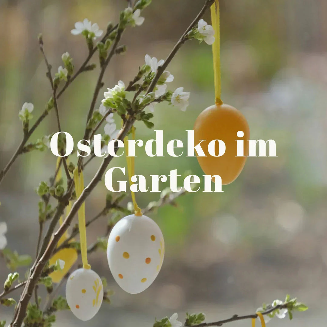 Osterdeko im Garten