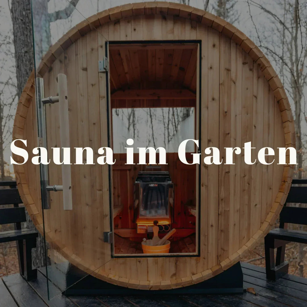 Sauna im Garten