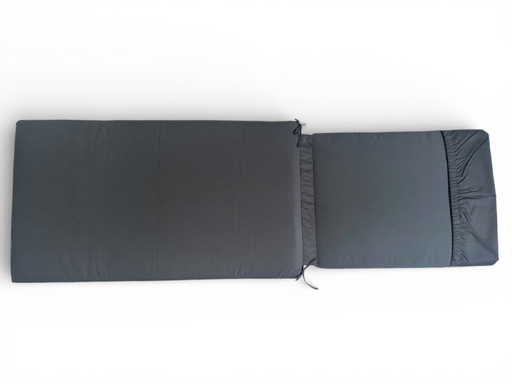 Polster für Liege anthrazit Rückseite