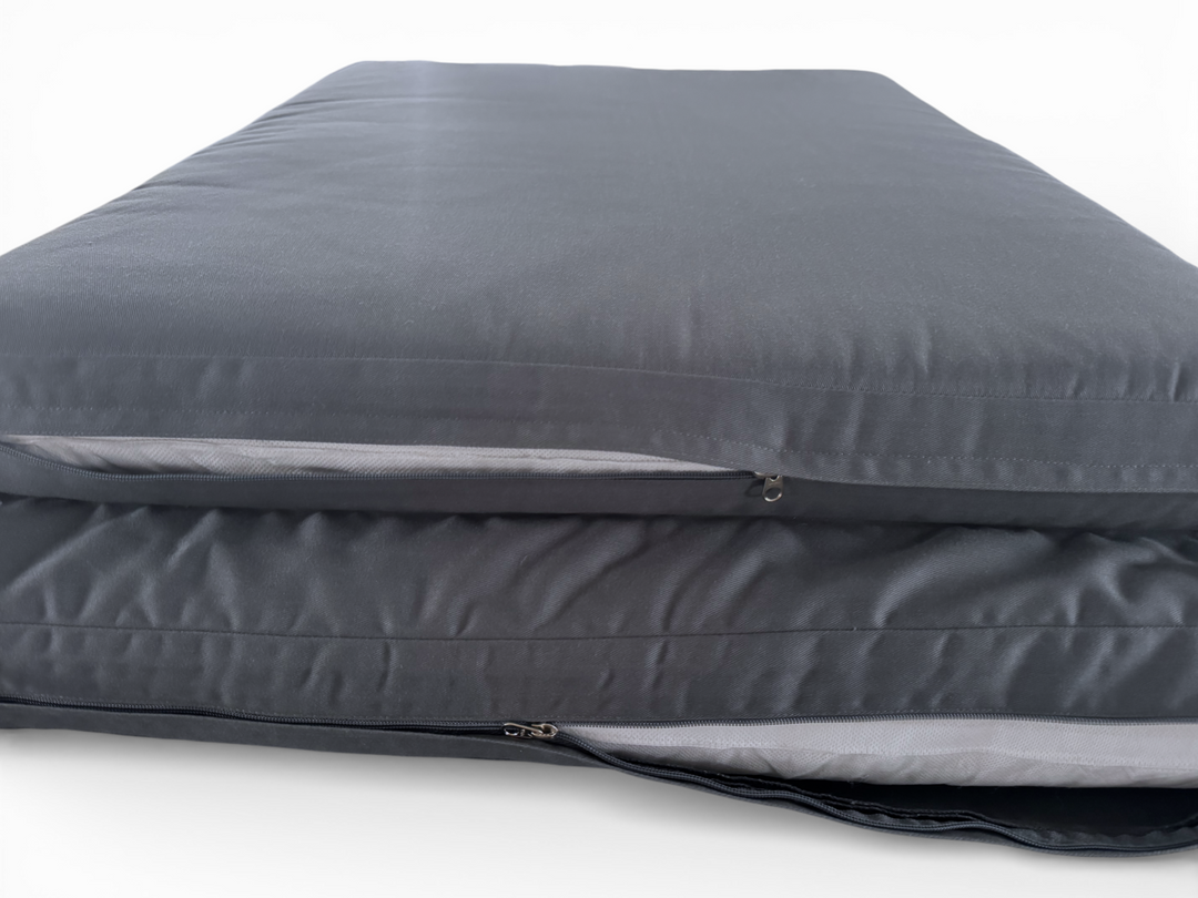 Polster für Liege anthrazit Reißverschluss
