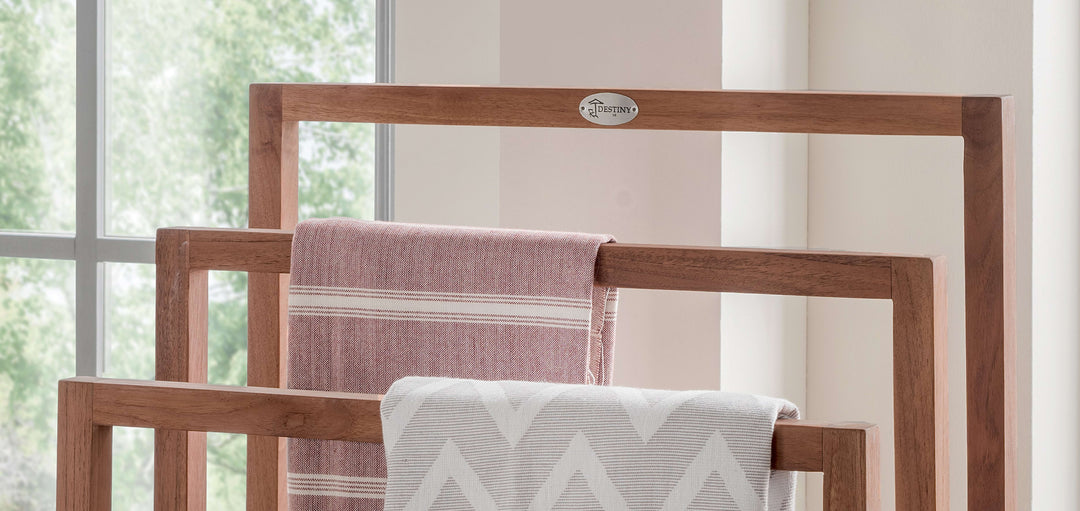 Handtuchhalter aus Teak SPA & LIVING