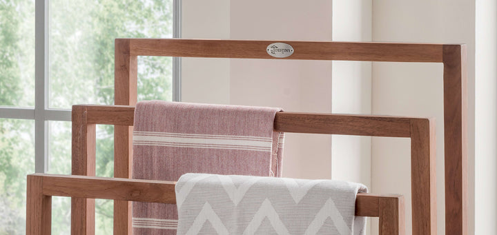 Handtuchhalter aus Teak SPA & LIVING