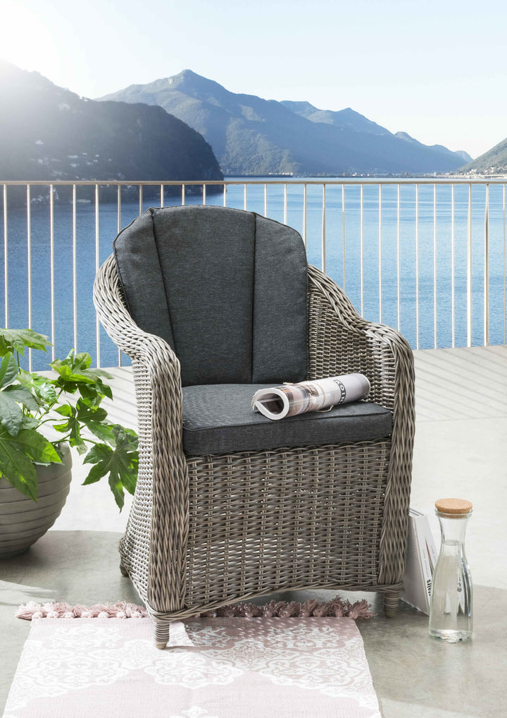 MALAGA Sessel vintage grau