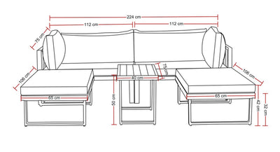 Loungeset LONG BEACH
