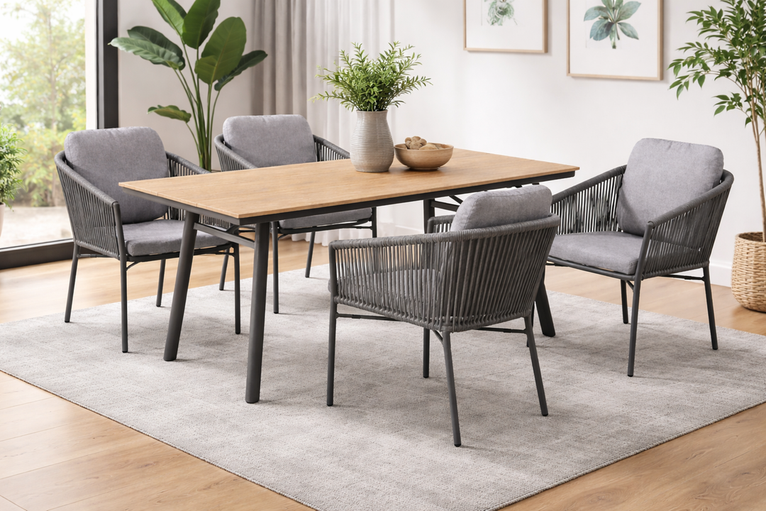 LUCCA SAN MARINO Essgruppe rechteckig holzfarben Innenbereich