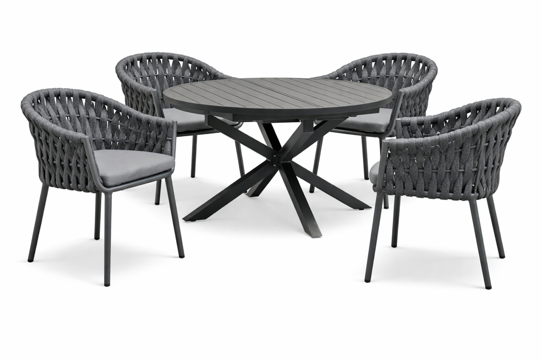 Sitzgruppe MOLINO mit ausziehbarem Esstisch ARONA (4 Personen)