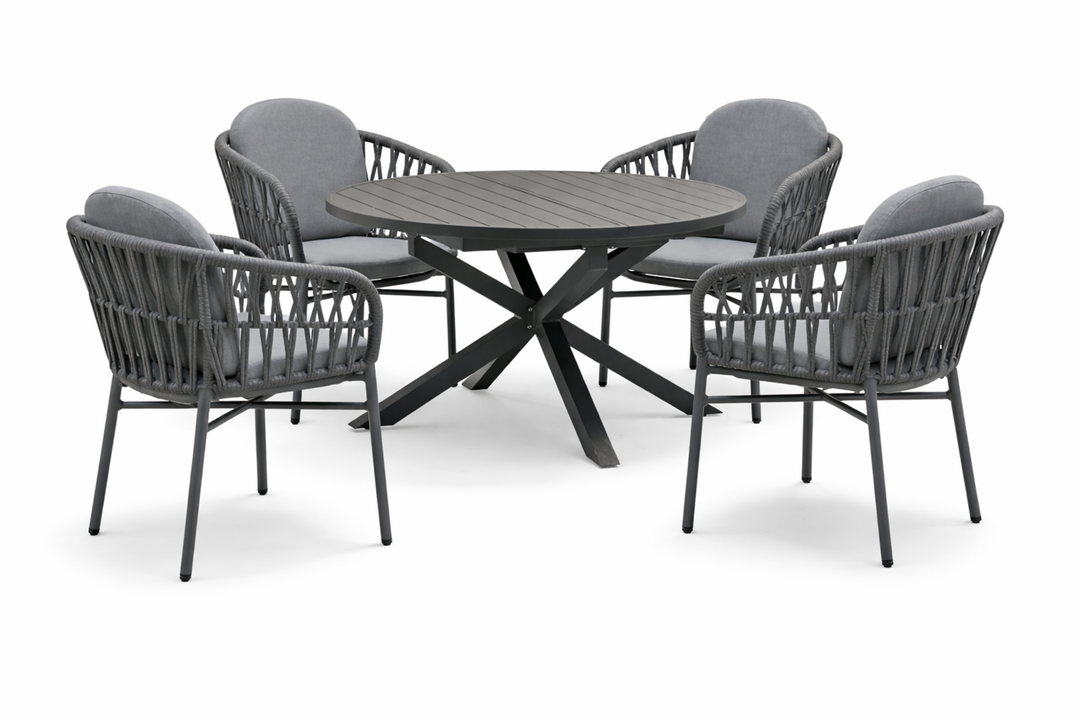 Sitzgruppe COMO mit ausziehbarem Esstisch ARONA (4 Personen)