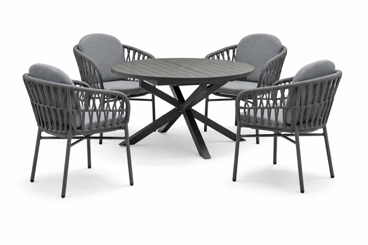 Sitzgruppe COMO mit ausziehbarem Esstisch ARONA (4 Personen)