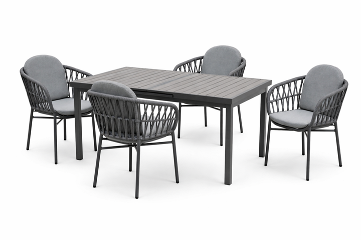 Sitzgruppe COMO mit ausziehbarem Esstisch IMOLA (4 Personen)