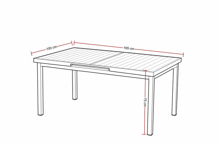 Esstisch IMOLA Maßblatt
