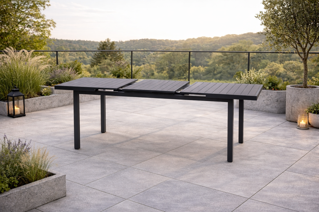 Sitzgruppe COMO mit ausziehbarem Esstisch IMOLA 165/215x100x75cm (4 Personen)