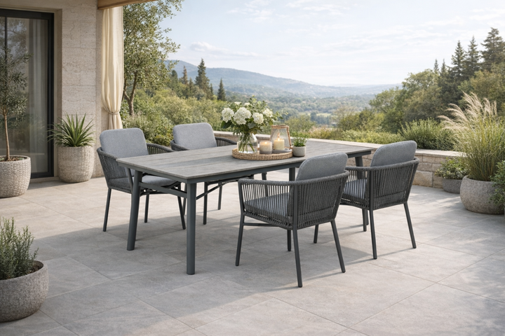 LIMONE SAN MARINO Essgruppe anthrazit Außenbereich