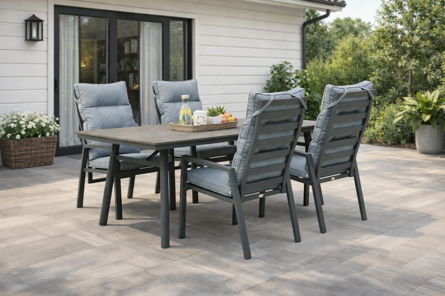 GARDA SAN MARINO Essgruppe Essgruppe anthrazit rechteckig Außenbereich