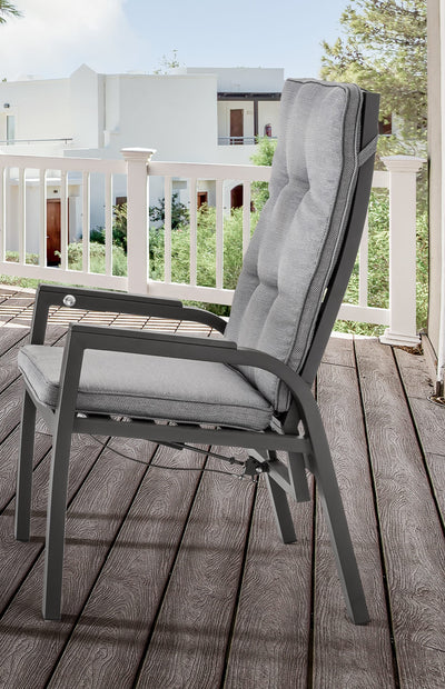 Sitzgruppe CAPRI mit rechteckigem Esstisch CREMONA (4 Personen)