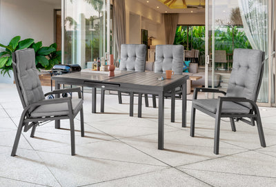 Sitzgruppe CAPRI mit ausziehbarem Esstisch IMOLA (4 Personen)
