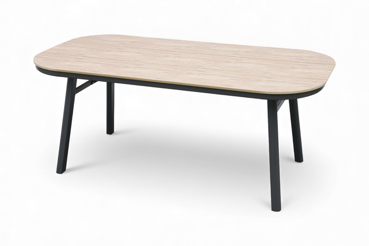 SAN MARINO Tisch halboval Freisteller