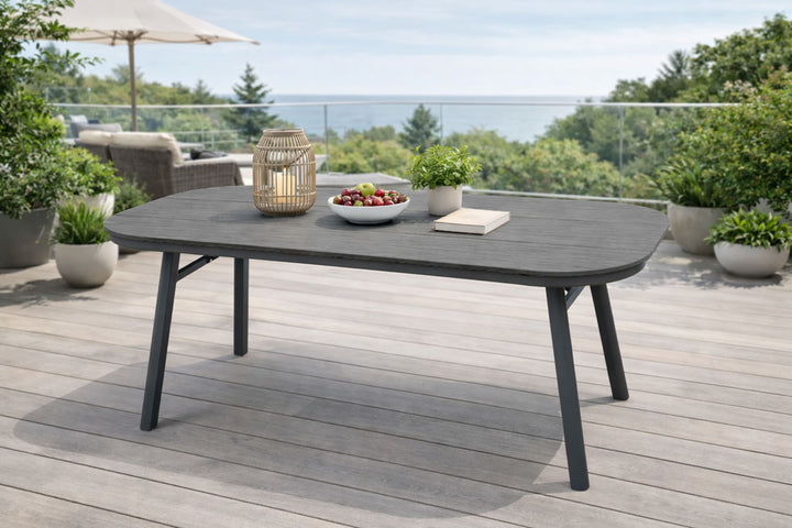 San Marino Tisch halboval anthrazit Außenbereich