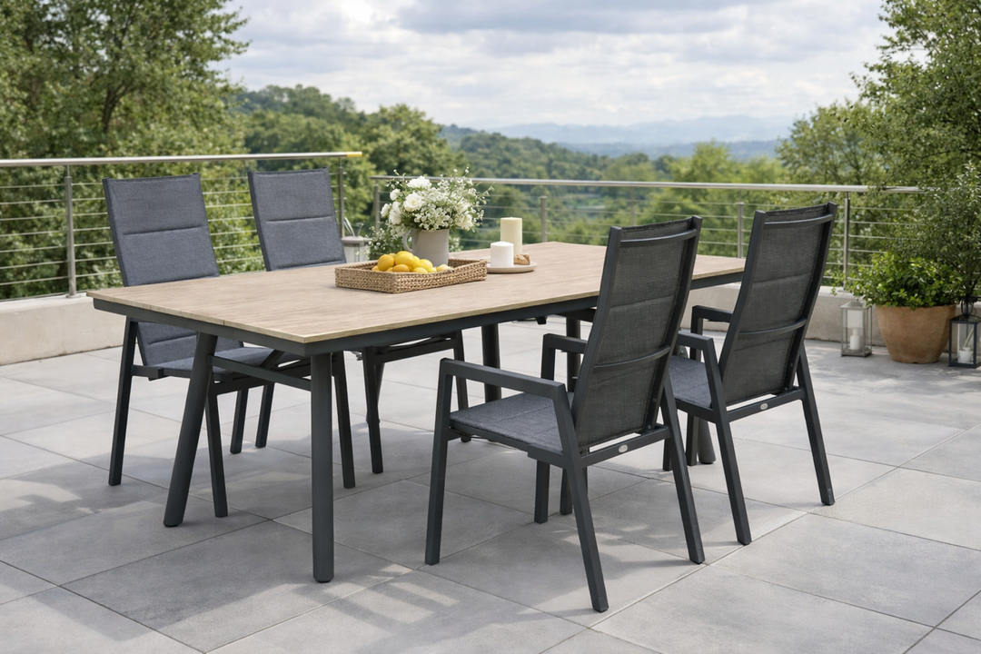 COSTA HL SAN MARINO Essgruppe rechteckig holzfarben Außenbereich