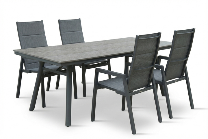 COSTA HL SAN MARINO Essgruppe rechteckig anthrazit Freisteller