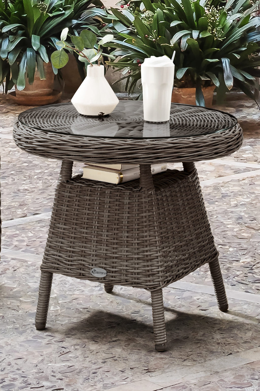 Malaga Kaffeetisch vintage grau