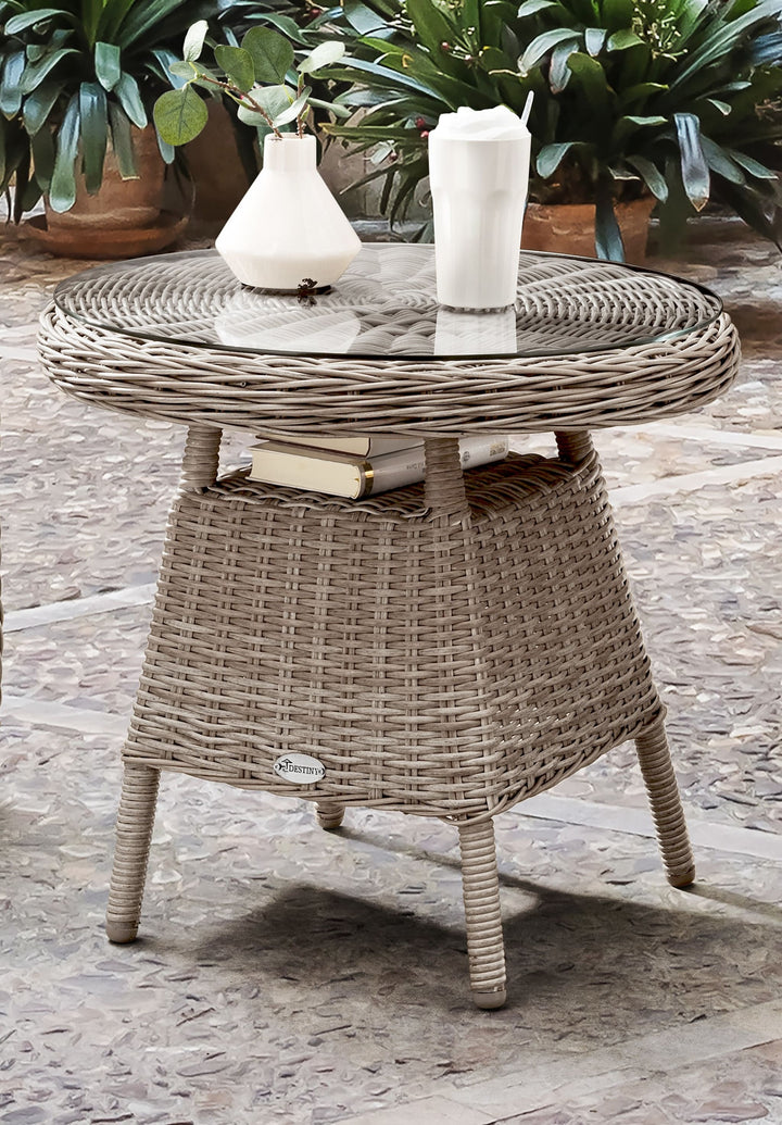 Malaga Kaffeetisch vintage weiß