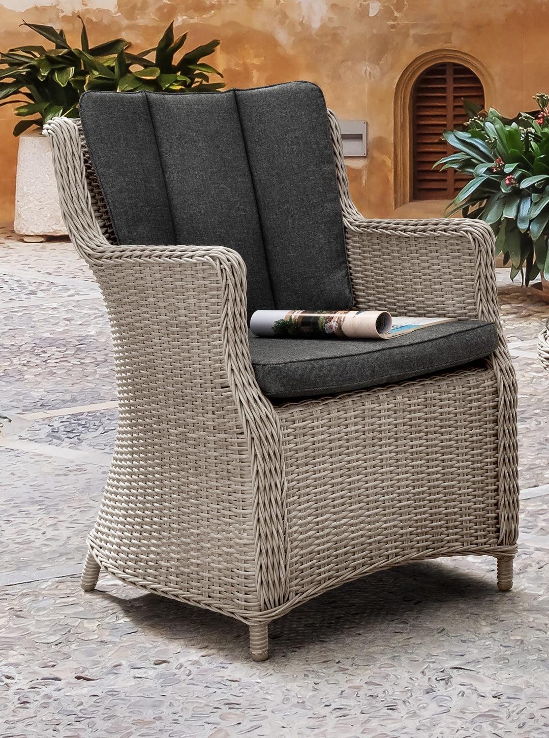 Luna Sessel vintage weiß