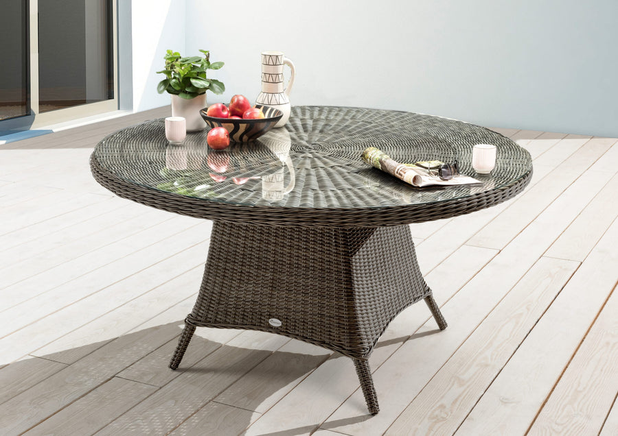 Tisch LUNA (rund, Ø150cm) vintage grau