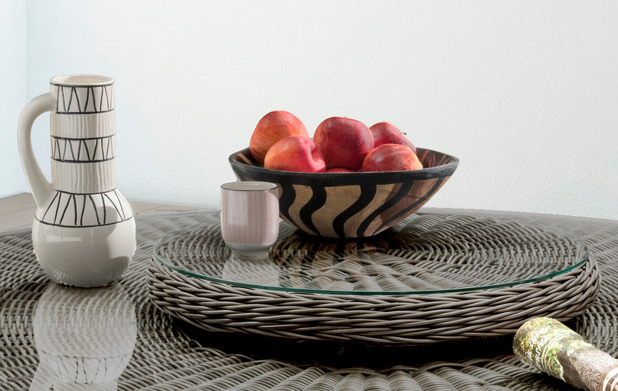 LUNA Drehteller vintage grau