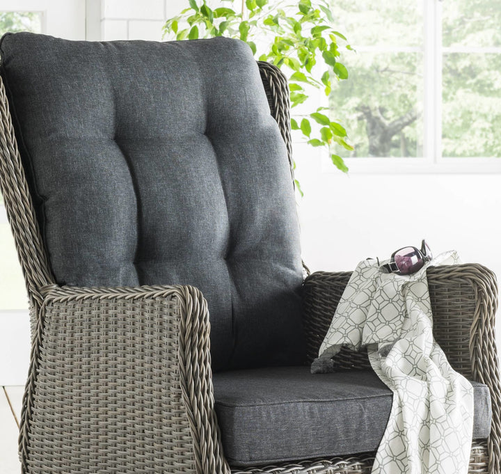 Casa Relaxsessel vintage grau Detail