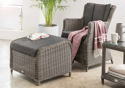 Balkonset LUNA mit Fußhocker CASA