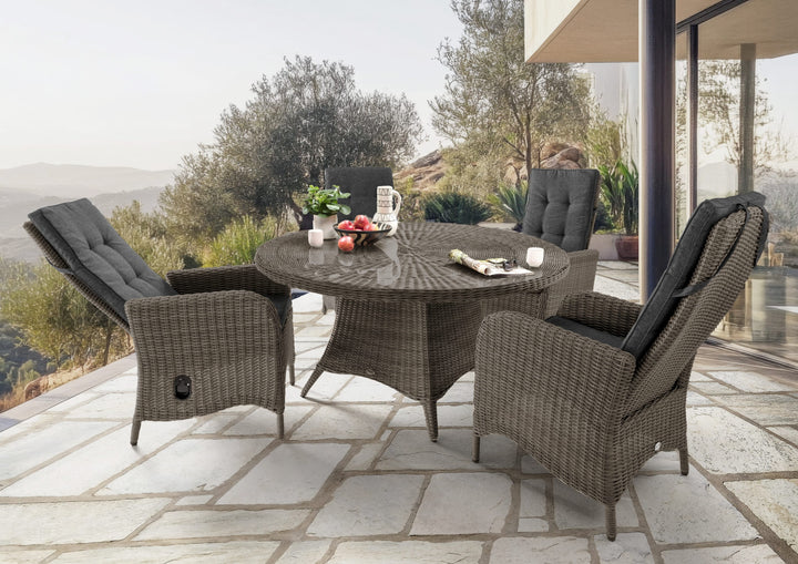Sitzgruppe PALMA mit LUNA Esstisch (4 Personen)