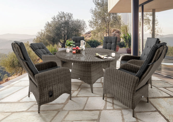 Sitzgruppe PALMA mit LUNA Esstisch (6 Personen)