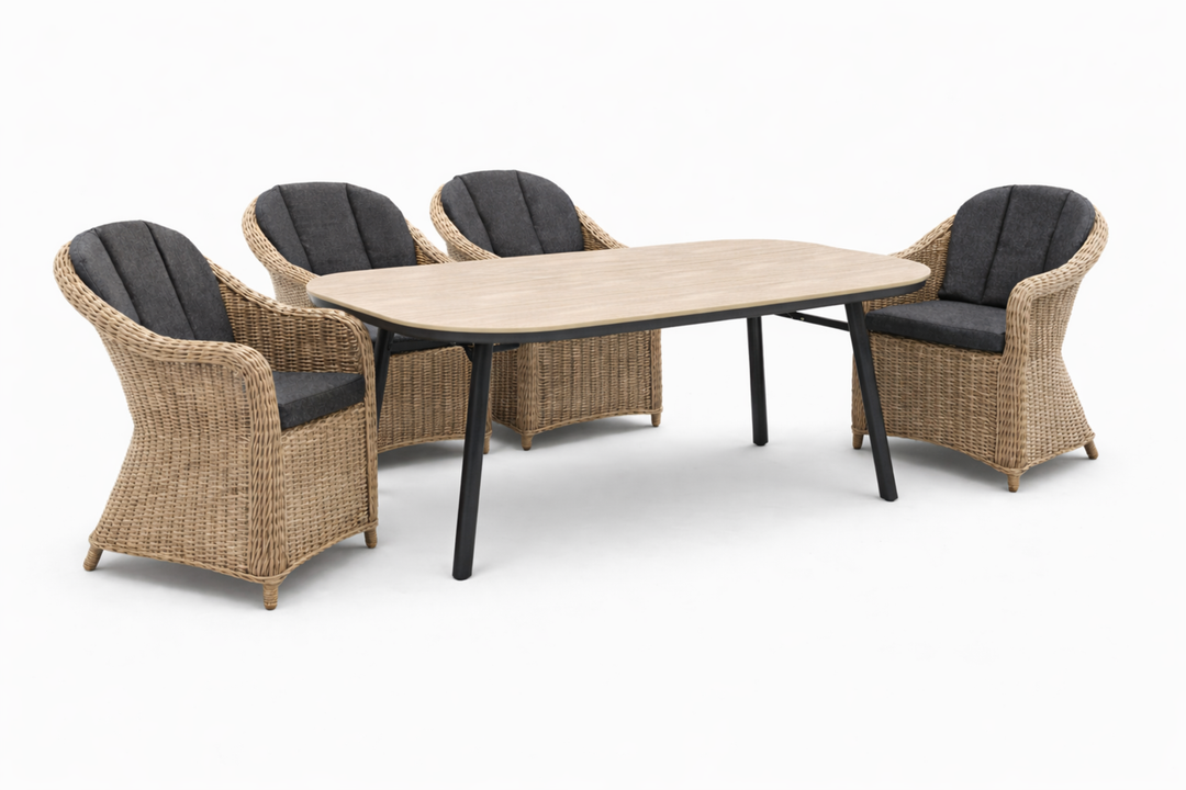 MALAGA SAN MARINO Essgruppe halboval Freisteller