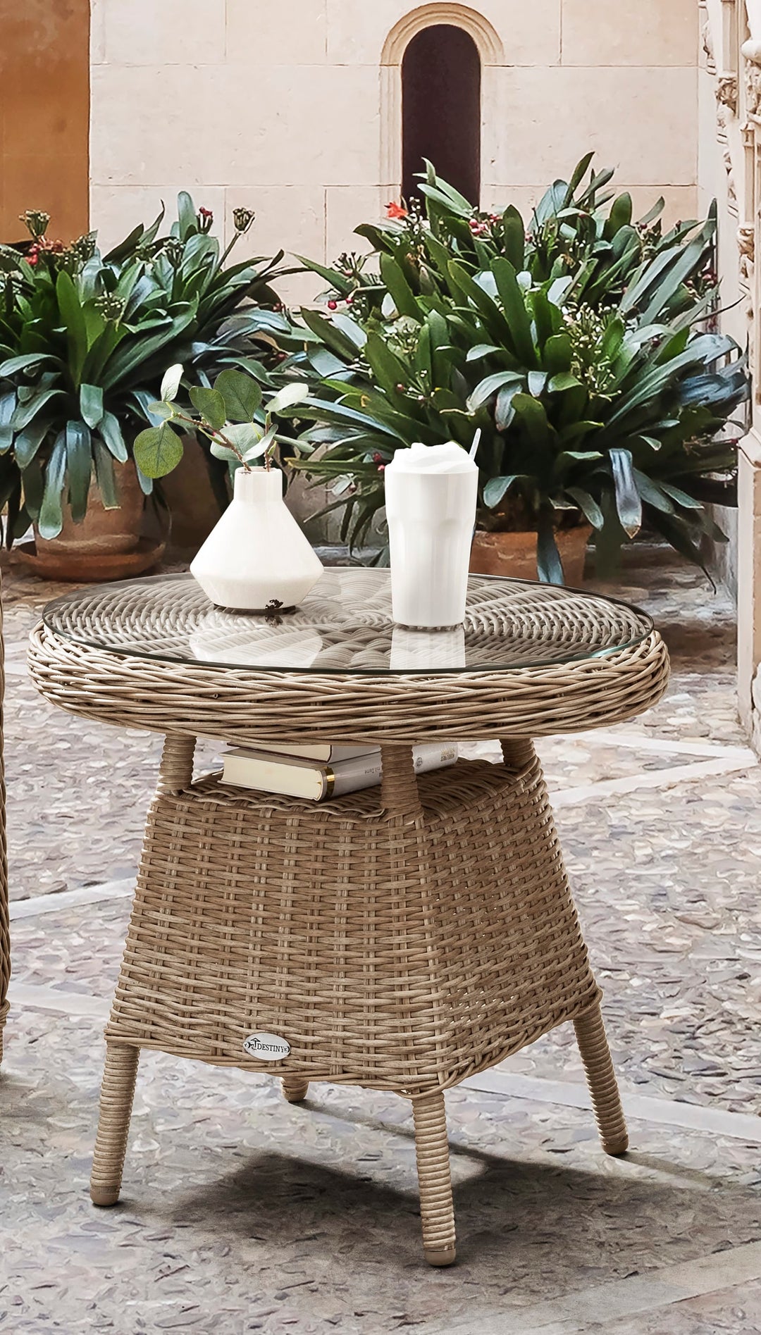 Malaga Kaffeetisch natur meliert