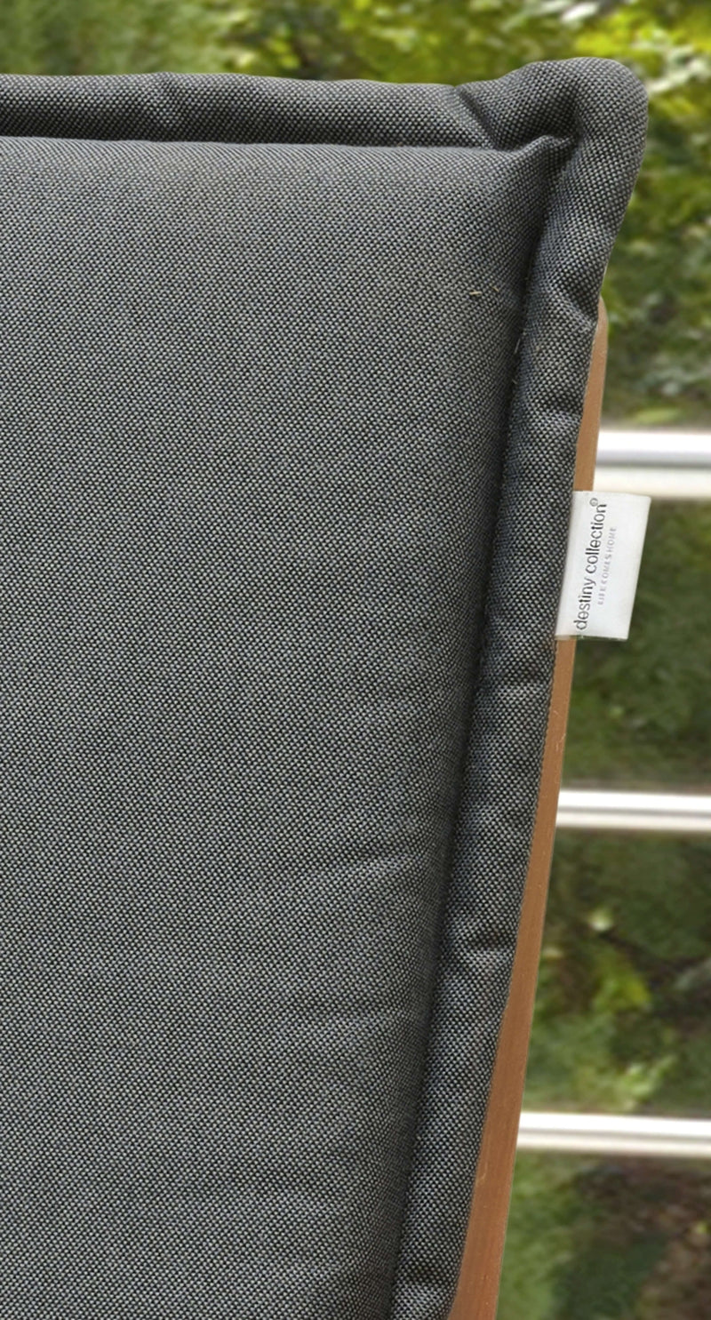 Polster für Klappstuhl grau Detail