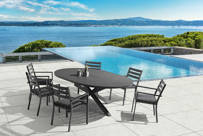 Sitzgruppe ARONA mit ausziehbarem Esstisch (6 Personen)