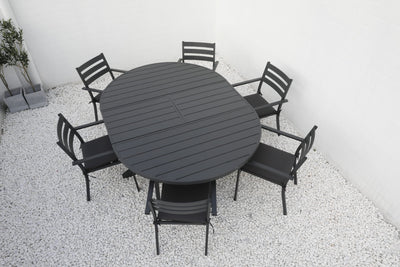 Sitzgruppe ARONA mit ausziehbarem Esstisch (6 Personen) oben