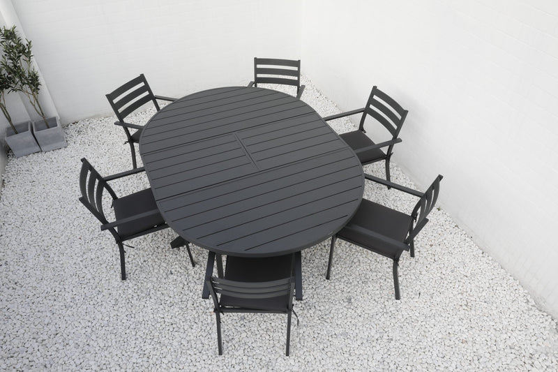 Sitzgruppe ARONA mit ausziehbarem Esstisch (6 Personen) oben