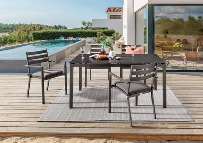 Sitzgruppe ARONA mit rechteckigem Esstisch CREMONA (4 Personen)