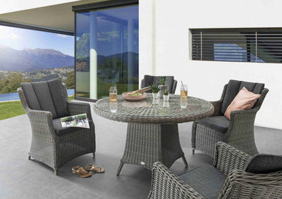 Unsere Sitzgruppe LUNA mit Esstisch Ø120cm (4 Personen) 4