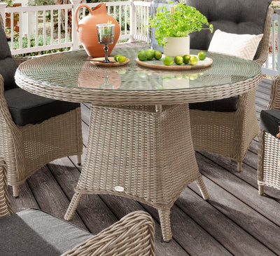 Sitzgruppe CASA mit Esstisch Ø120cm (4 Personen)
