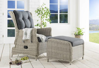 Balkonset CASA RELAX mit Fußhocker CASA - Variation