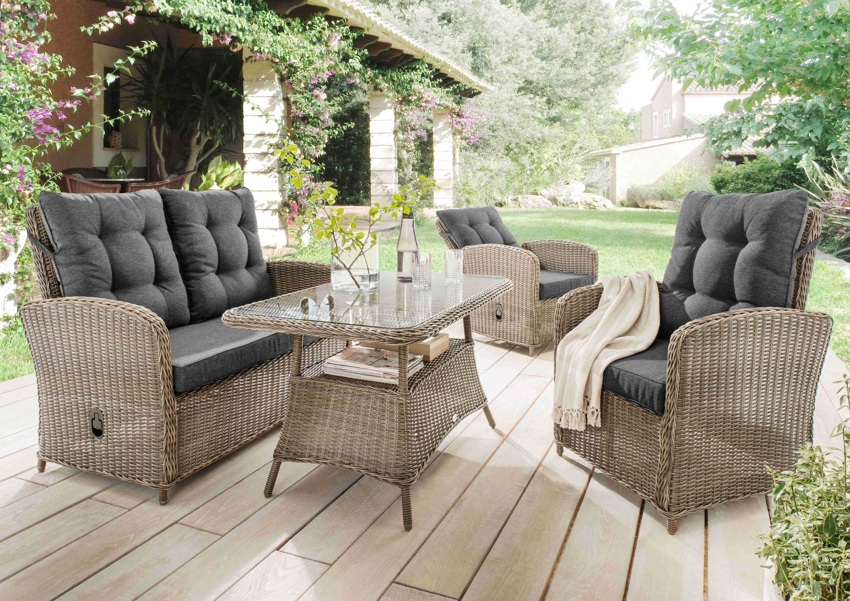 Loungegruppe MERANO mit Loungetisch