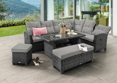 Die Loungegruppe SANTA PONSA DELUXE mit Esstisch 6